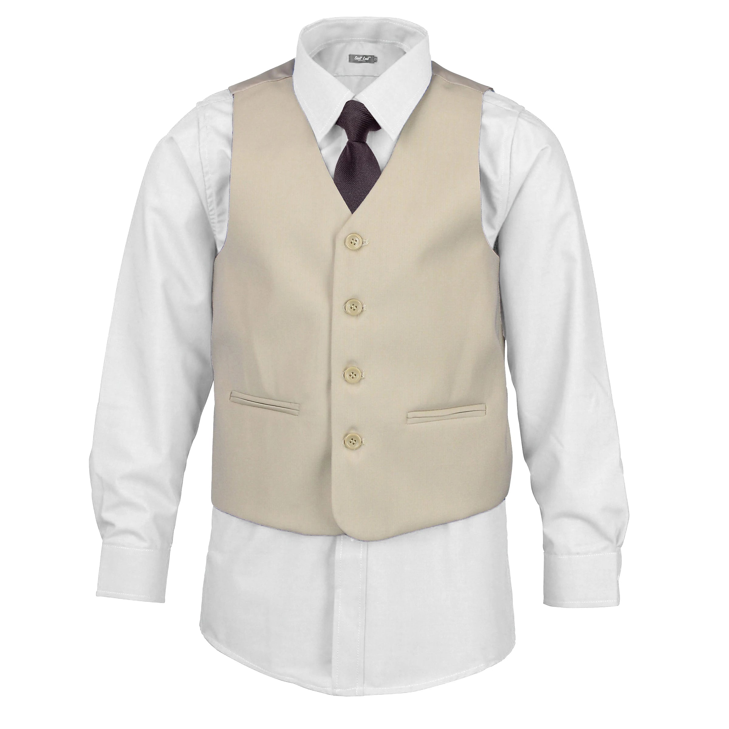 Boys beige waistcoat sale