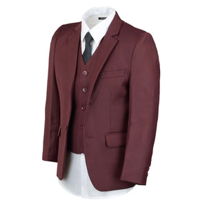 Boys Burgundy Suit