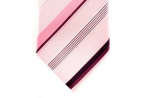 Pink Stripes Skinny Tie - Suit Lab